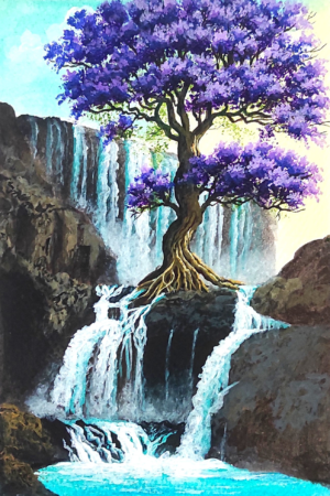 Lavender Waterfall 2x3